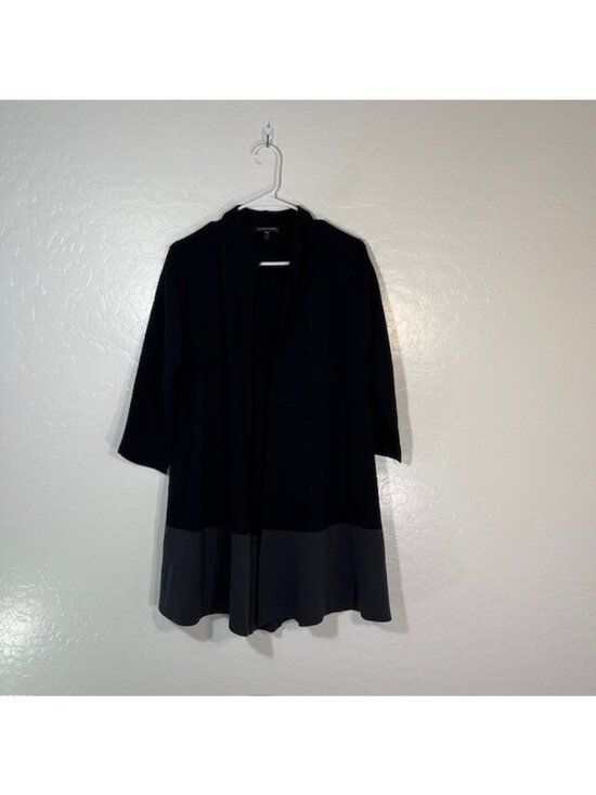 Eileen Fisher Jackets & Blazers - Eillen Fisher Jacket Cardigan Womens Small Silk Knit Open Front Laggenlook Long